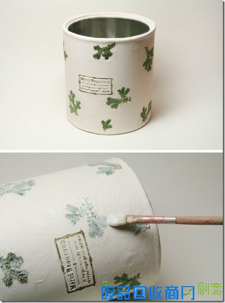 DIY奶铁罐花盆-手工花盆教程