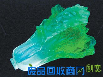 台湾才女巧手制作琉璃皂“翠玉白菜”(图)