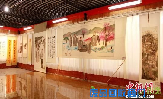 七国华侨华人近百幅字画在山东曲阜展出