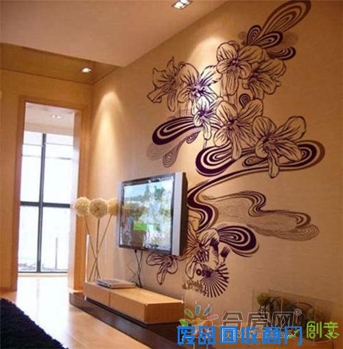 1459471611435591.jpg 10款手绘电视背景墙美图 创意设计自己DIY