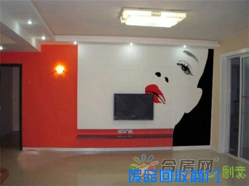 1459471611837184.jpg 10款手绘电视背景墙美图 创意设计自己DIY