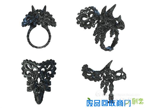 美国波特兰设计博物馆展示精美3D打印珠宝首饰