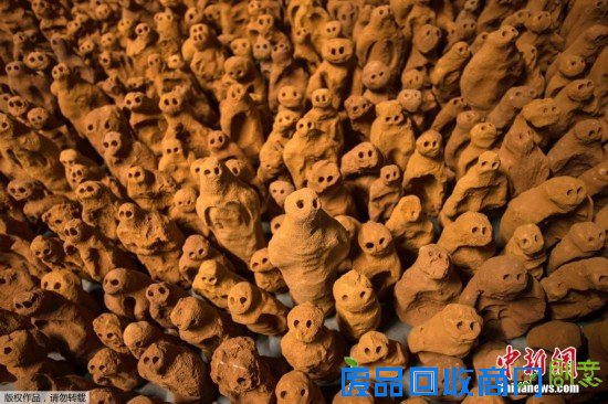 英展出4万“泥人”雕塑 规模宏大宛如女娲造人（组图）
