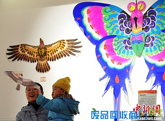 图为一对母女与“第什里风筝”。中新社记者 翟羽佳 摄