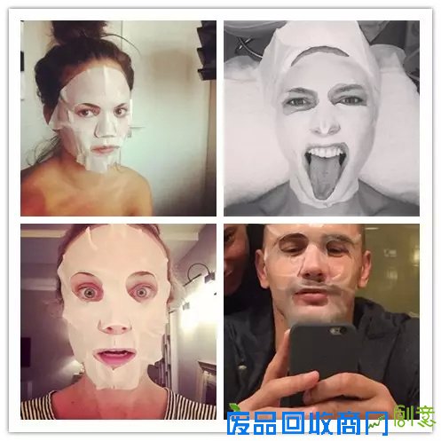 那些国外明星自毁形象晒面膜自拍