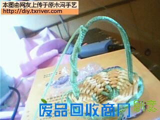 点击查看原图 儿童手工花篮制作步骤,绳编花篮的步骤 手工