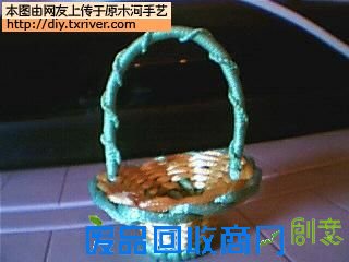 点击查看原图 儿童手工花篮制作步骤,绳编花篮的步骤 手工
