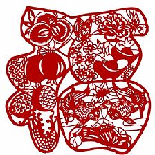 窗花剪纸图案大全之大福字窗花的剪法教程