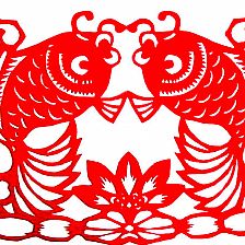 剪纸图案大全之简单连年有余剪纸图案与剪纸教程