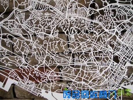 精美的地图剪纸 地图,艺术 锋科技,不一样的科技新闻