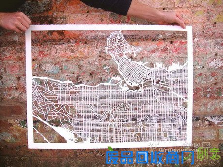 精美的地图剪纸 地图,艺术 锋科技,不一样的科技新闻