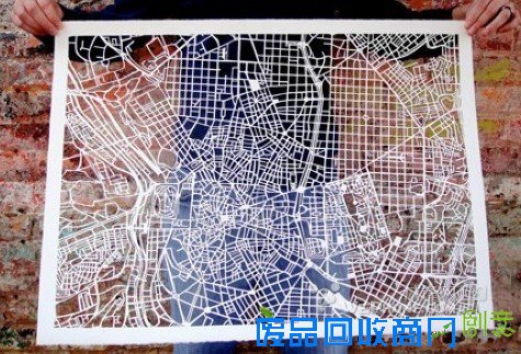 精美的地图剪纸 地图,艺术 锋科技,不一样的科技新闻