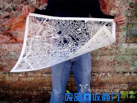 精美的地图剪纸 地图,艺术 锋科技,不一样的科技新闻