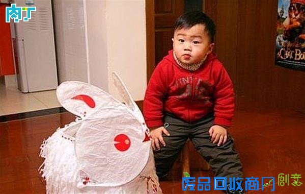 儿童花灯制作：兔子纸灯手工制作图解◆肉丁儿童网