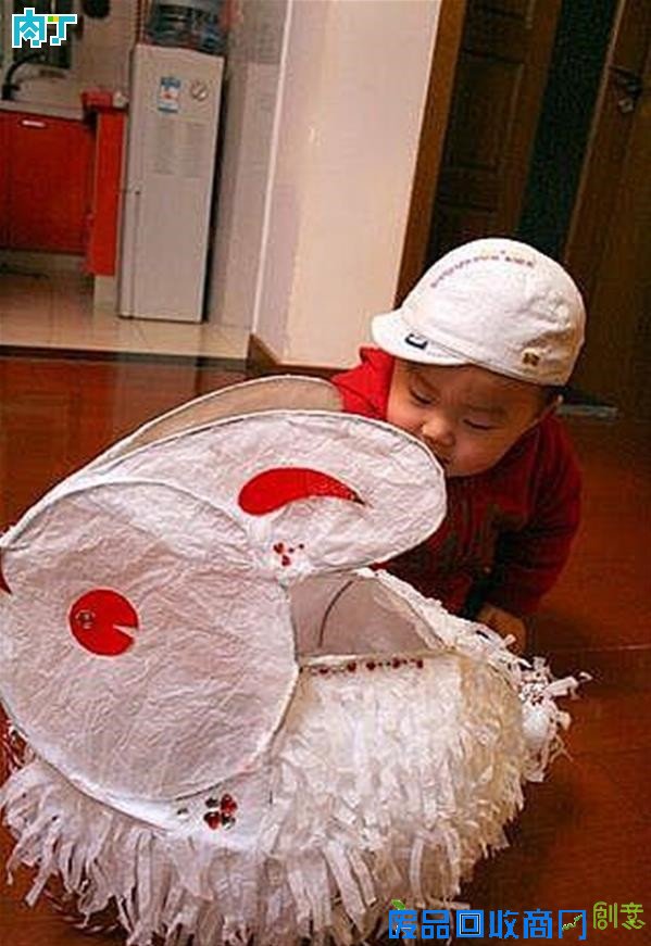 儿童花灯制作：兔子纸灯手工制作图解◆肉丁儿童网