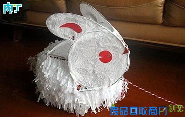 儿童花灯制作：兔子纸灯手工制作图解◆肉丁儿童网