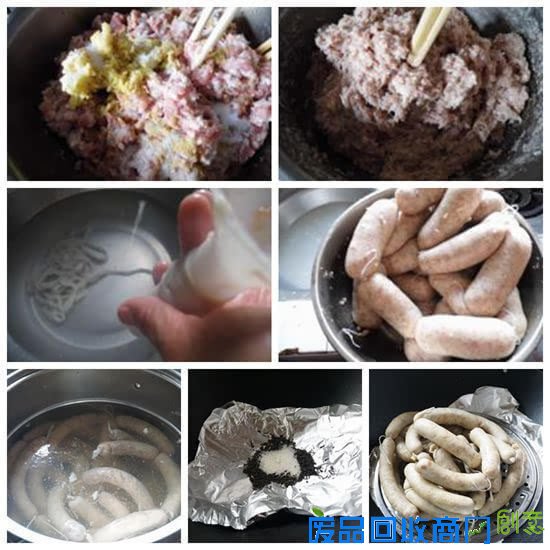 纯手工打造深受小朋友追捧的蒜香脆皮肠