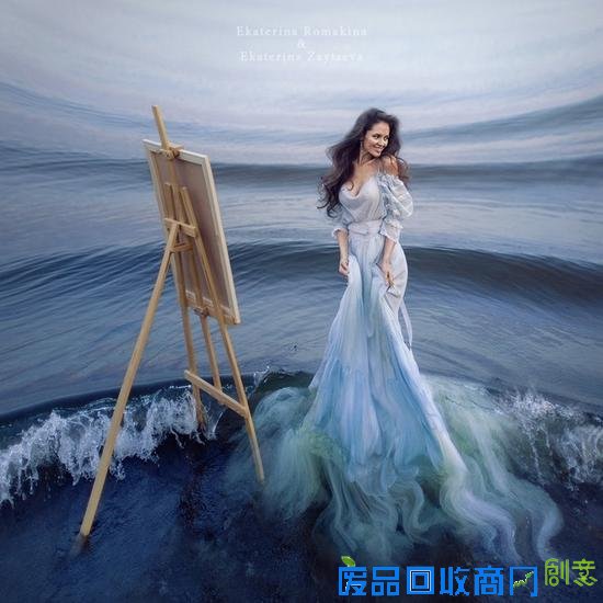 沐浴在阳光下的女神