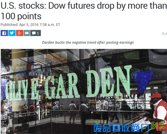 盘前：避险资产攀升 道指期货跌逾百点