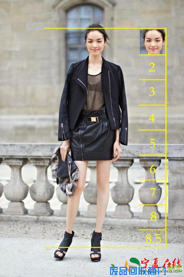 老说“九头身美女”，可超模们都到不了，更别提女明星了！