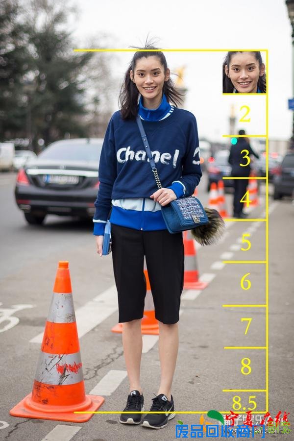 老说“九头身美女”，可超模们都到不了，更别提女明星了！