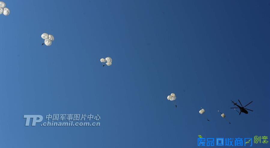 解放军跳伞唯美瞬间：海空壮美 鲜花烂漫(高清组图)