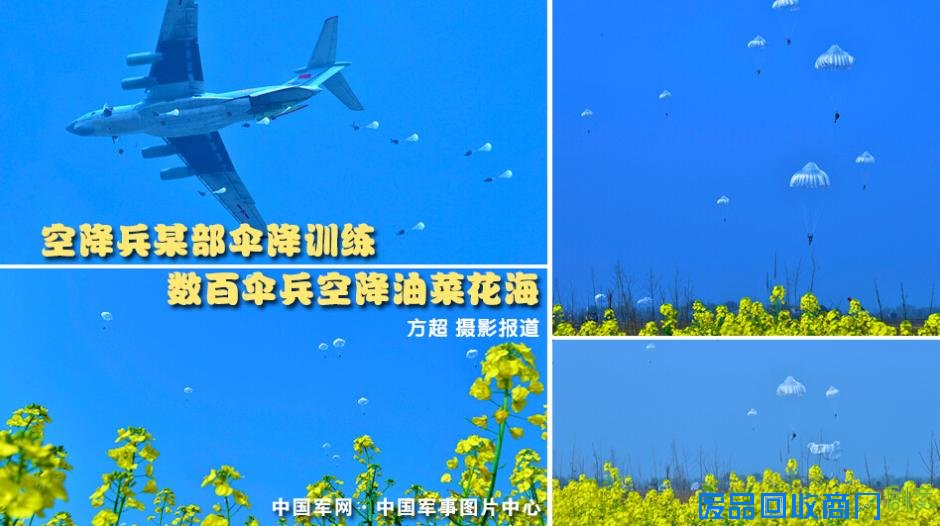 解放军跳伞唯美瞬间：海空壮美 鲜花烂漫(高清组图)