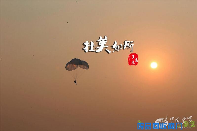 解放军跳伞唯美瞬间：海空壮美 鲜花烂漫(高清组图)