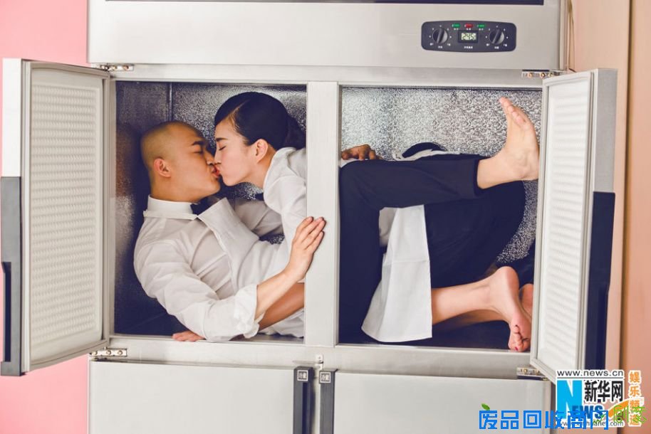 包贝尔包文婧搞怪婚纱照曝光 夫妻两人尺度大开（组图）