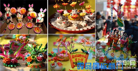 200米长的＂面塑长河＂惊现山西(组图)