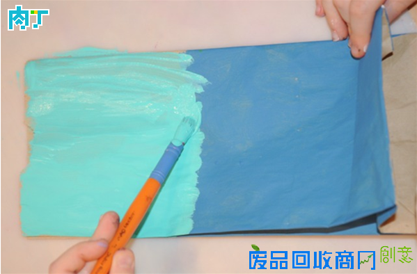 幼儿玩具手工小制作 旧纸袋DIY可爱小房子的做法◆肉丁儿童网