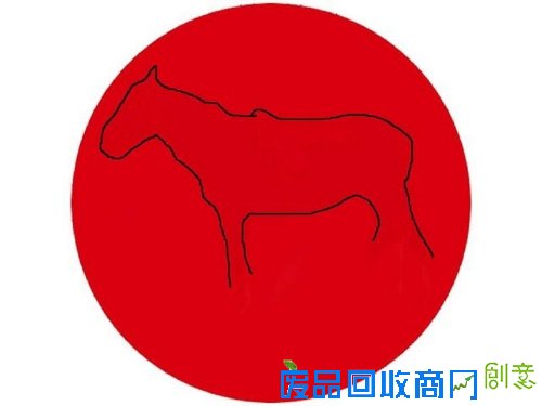 红色圆圈内出现动物幻象 你的余光敏感吗？(图)