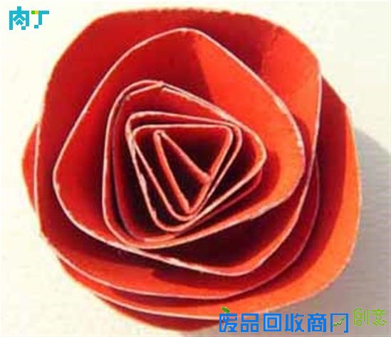 节日的礼物 简单卡纸手工制作花的方法图解◆肉丁儿童网