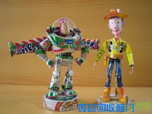用旧易拉罐制作经典卡通人物，想学吗