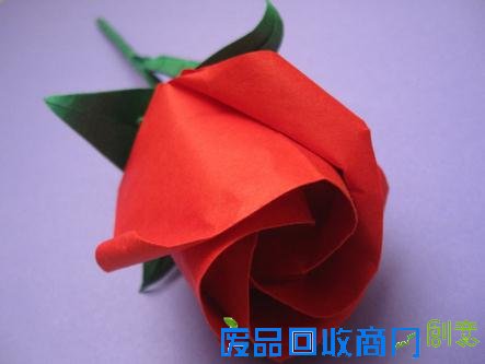 教师节贺卡手工折纸玫瑰花制作图解_新东方网