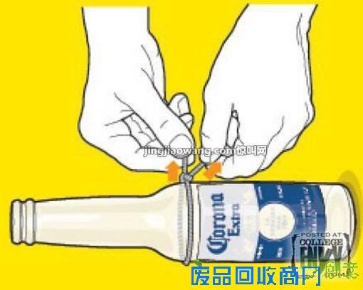 简单切割空瓶和DIY个性吊灯的方法
