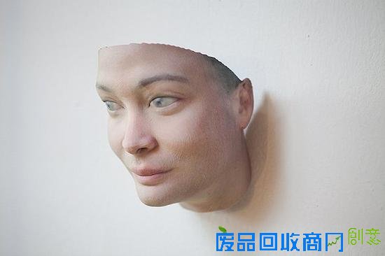 从口香糖和烟头提取DNA 艺术家造出仿生人面具