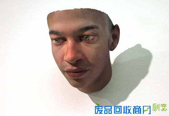从口香糖和烟头提取DNA 艺术家造出仿生人面具