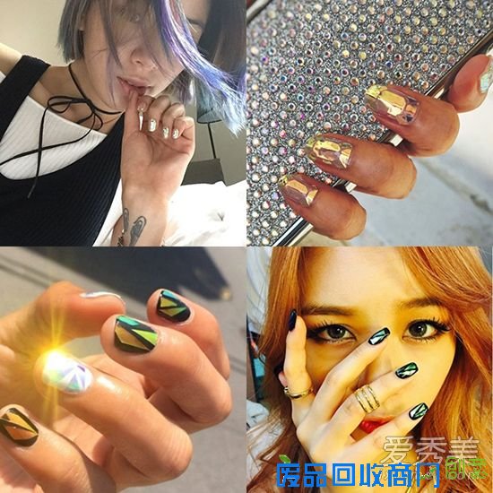 韩国最夯玻璃指彩DIY 亮甲闪到你！ 美甲图片