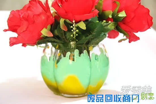 小玻璃瓶DIY创意清新家饰 制作教程图解
