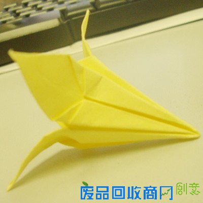 折纸花 美丽百合花折纸手工图解╭★肉丁网