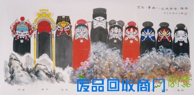 郭正凡画的部分脸谱