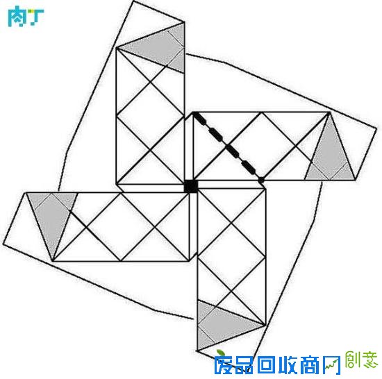 手工DIY一款很逼真折纸玫瑰花的折法图解教程