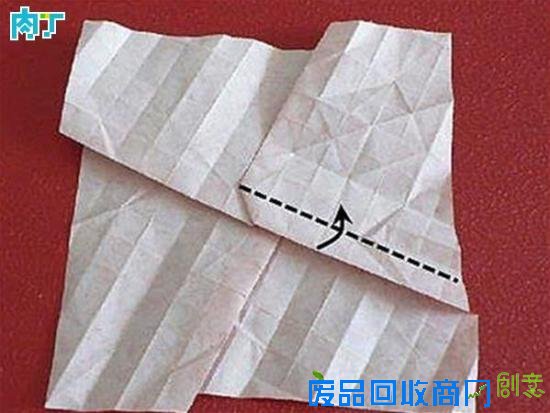手工DIY一款很逼真折纸玫瑰花的折法图解教程