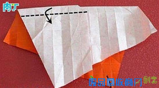 手工DIY一款很逼真折纸玫瑰花的折法图解教程