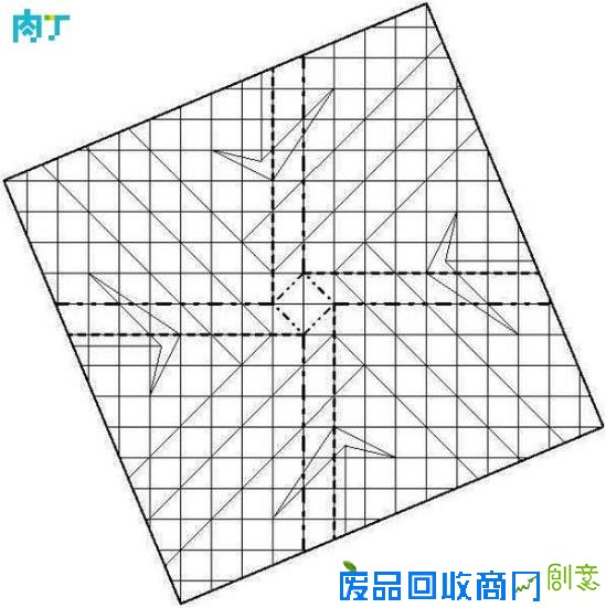 手工DIY一款很逼真折纸玫瑰花的折法图解教程