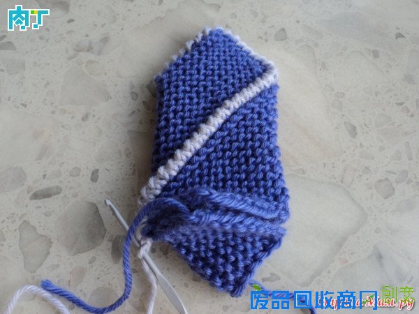 手工编织鞋子 毛线编织拖鞋花样DIY教程图解╭★肉丁网