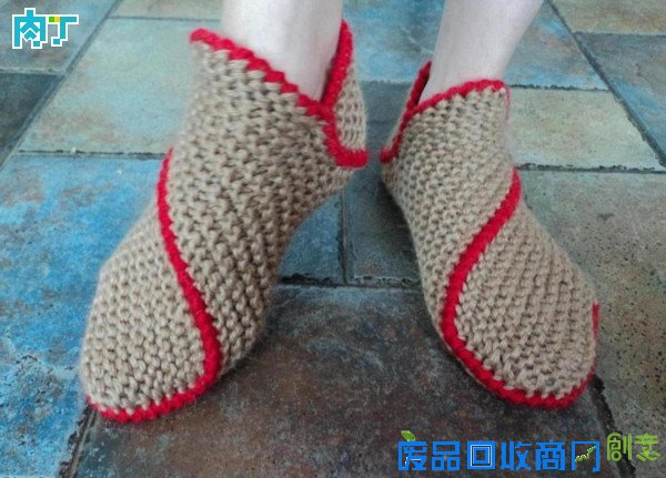 手工编织鞋子 毛线编织拖鞋花样DIY教程图解╭★肉丁网