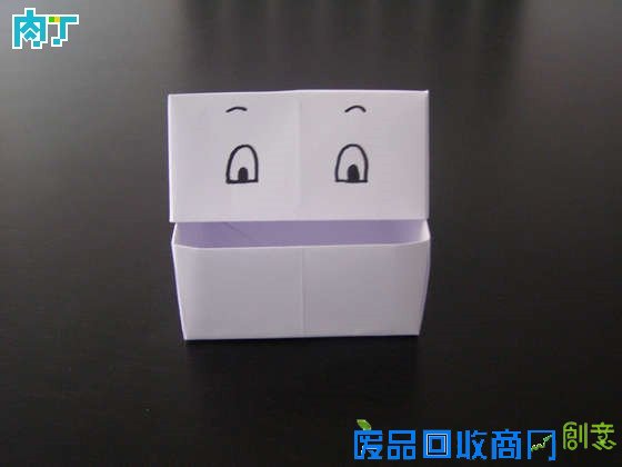 简单折纸大全图解之简单可爱折纸盒折法图解╭★肉丁网