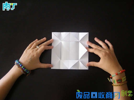 简单折纸大全图解之简单可爱折纸盒折法图解╭★肉丁网